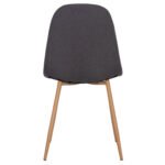 ΚΑΡΕΚΛΑ LEONARDO HM00100.10  ΜΕ ΜΕΤΑΛΛΙΚΑ ΠΟΔΙΑ & ΥΦΑΣΜΑ ΓΚΡΙ  45x51.5x85Υεκ. - Image 6