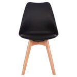 ΚΑΡΕΚΛΑ VEGAS HM0033.02 ΜΕ ΞΥΛΙΝΑ ΠΟΔΙΑ ΚΑΙ ΜΕ ΚΑΘΙΣΜΑ ΜΑΥΡΟ 48x49x81Υεκ. - Image 3