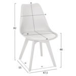 ΚΑΡΕΚΛΑ VEGAS HM0033.31 ΠΟΛΥΠΡΟΠΥΛΕΝΙΟΥ-PU- ΛΕΥΚΟ 47,5x55x82 εκ. - Image 2