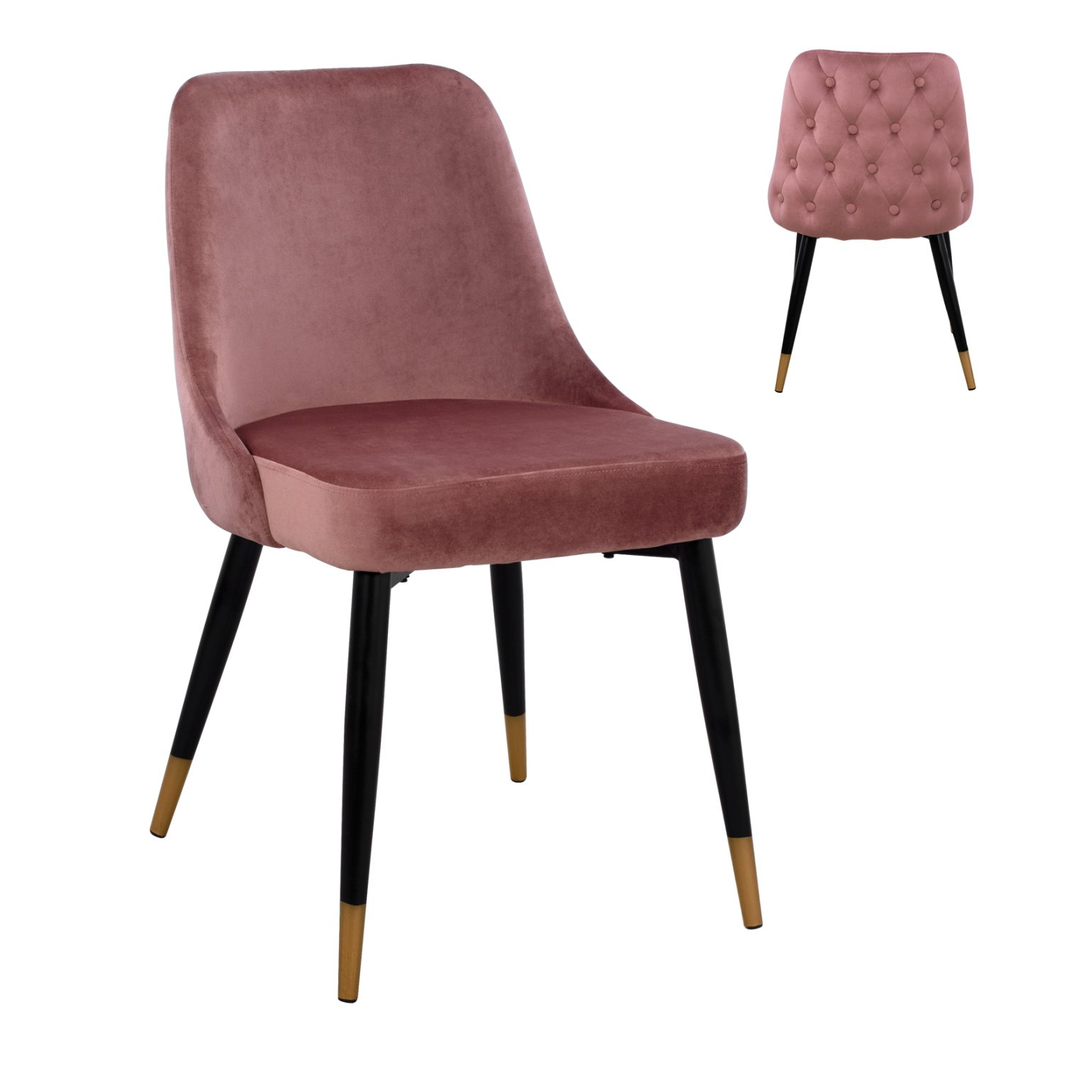 karekla-fb9852702-beloydo-sapio-milo-me- ΚΑΡΕΚΛΑ SERENITY HM8527.02 ΒΕΛΟΥΔΟ ΣΑΠΙΟ ΜΗΛΟ ΜΕ ΜΕΤΑΛΛΙΚΟ ΣΚΕΛΕΤΟ 51Χ58Χ83Υ εκ. - Image 1