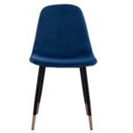 ΚΑΡΕΚΛΑ LUCILLE HM8552.08 ΑΠΟ ΒΕΛΟΥΔΟ ΜΠΛΕ ΜΕ ΜΕΤΑΛΛΙΚΟ ΣΚΕΛΕΤΟ 45X56X81Υ εκ. - Image 3