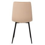 ΚΑΡΕΚΛΑ LATRELL HM8587.05 ΒΕΛΟΥΔΟ ΕΚΡΟΥ ΜΕ ΜΑΥΡΑ ΜΕΤΑΛΛΙΚΑ ΠΟΔΙΑ 43x54x88Υεκ. - Image 6