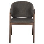 ΚΑΡΕΚΛΑ HANA HM9746.02 RUBBERWOOD ΣΕ ΚΑΡΥΔΙ ΧΡΩΜΑ-ΓΚΡΙ ΥΦΑΣΜΑ 55x60x84Yεκ. - Image 3