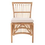 ΚΑΡΕΚΛΑ THALIN HM9834 RATTAN ΣΕ ΦΥΣΙΚΟ-ΜΑΞΙΛΑΡΙ ΣΕ ΛΕΥΚΟ 53x58x91Υεκ. - Image 3