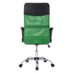 ΚΑΡΕΚΛΑ ΓΡΑΦΕΙΟΥ CABLE HM1000.03 ΜΑΥΡΟ ΠΡΑΣΙΝΟ MESH ΠΟΔΙ ΧΡΩΜΙΟΥ 61x58x118Y εκ. - Image 6