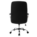 ΚΑΡΕΚΛΑ ΓΡΑΦΕΙΟΥ IVERN HM1024.01 ΜΑΥΡΗ ΔΙΕΥΘΥΝΤΙΚΗ ΜΕ ΠΟΔΙ ΧΡΩΜΙΟΥ 64x55x112-120Υ εκ. - Image 5