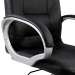 ΚΑΡΕΚΛΑ ΓΡΑΦΕΙΟΥ IVERN HM1024.01 ΜΑΥΡΗ ΔΙΕΥΘΥΝΤΙΚΗ ΜΕ ΠΟΔΙ ΧΡΩΜΙΟΥ 64x55x112-120Υ εκ. - Image 6