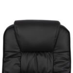 ΚΑΡΕΚΛΑ ΓΡΑΦΕΙΟΥ REESE HM1112 ΜΕ ΜΑΥΡΟ PU ΚΑΙ ΒΑΣΗ ΧΡΩΜΙΟΥ 63x67x113 cm. - Image 6