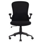 ΚΑΡΕΚΛΑ ΓΡΑΦΕΙΟΥ ELSIR HM1178.01 ΜΑΥΡΟ MESH ΜΑΥΡΟΣ ΣΚΕΛΕΤΟΣ 60x56x105 εκ. - Image 3