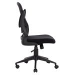 ΚΑΡΕΚΛΑ ΓΡΑΦΕΙΟΥ ELSIR HM1178.01 ΜΑΥΡΟ MESH ΜΑΥΡΟΣ ΣΚΕΛΕΤΟΣ 60x56x105 εκ. - Image 5