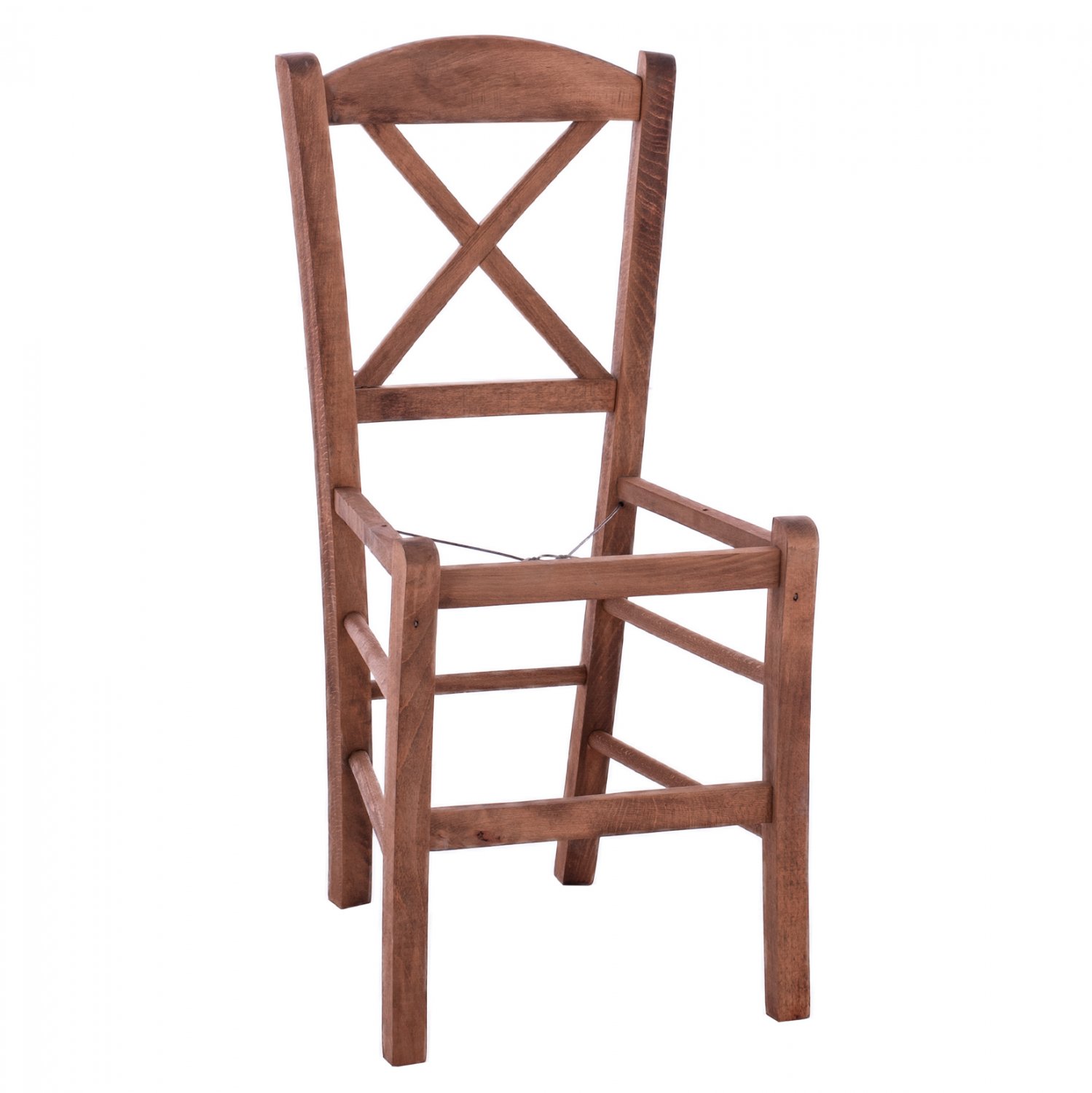 karekla-kafeneioy-chiasti-karydi-empotis ΚΑΡΕΚΛΑ ΚΑΦΕΝΕΙΟΥ ΧΙΑΣΤΗ ΚΑΡΥΔΙ ΕΜΠΟΤΙΣΜΟΣ ΣΚΕΛΕΤΟΣ HM5577.01 40x48x88 εκ. - Image 1