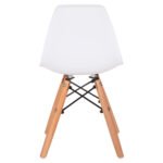 ΚΑΡΕΚΛΑ TWIST KID HM8453.01 ΞΥΛΙΝΑ ΠΟΔΙΑ Κ ΚΑΘΙΣΜΑ PP ΛΕΥΚΟ 31x34x55.5Υεκ - Image 6