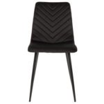 ΚΑΡΕΚΛΑ LATRELL HM8587.04 ΒΕΛΟΥΔΟ ΜΑΥΡΟ ΜΕ ΜΑΥΡΑ ΜΕΤΑΛΛΙΚΑ ΠΟΔΙΑ 43x54x88Υεκ. - Image 3