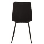 ΚΑΡΕΚΛΑ LATRELL HM8587.04 ΒΕΛΟΥΔΟ ΜΑΥΡΟ ΜΕ ΜΑΥΡΑ ΜΕΤΑΛΛΙΚΑ ΠΟΔΙΑ 43x54x88Υεκ. - Image 6