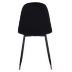 ΚΑΡΕΚΛΑ LUCILLE HM8552.04 ΑΠΟ ΒΕΛΟΥΔΟ ΜΑΥΡΟ ΜΕ ΜΕΤΑΛΛΙΚΟ ΣΚΕΛΕΤΟ 45X56X81Υ εκ. - Image 6