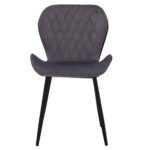 ΚΑΡΕΚΛΑ ADALYN ΜΕ ΜΑΥΡΟ PU ΚΑΙ ΓΚΡΙ ΒΕΛΟΥΔΟ HM8729.01 51x58x82Υ εκ. - Image 3