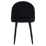 ΚΑΡΕΚΛΑ ODED ΜΕ ΜΕΤΑΛΛΙΚΑ ΜΑΥΡΑ ΠΟΔΙΑ & ΒΕΛΟΥΔΟ ΜΑΥΡΟ HM8731.14 45x52x77 εκ. - Image 3