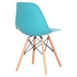 ΚΑΡΕΚΛΑ ΜΕ ΞΥΛΙΝΑ ΠΟΔΙΑ TWIST HM8460.08 PP ΤΙΡΚΟΥΑΖ ΚΑΘΙΣΜΑ 46x54x80Υεκ. - Image 5