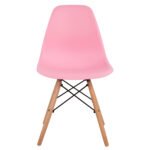 ΚΑΡΕΚΛΑ ΜΕ ΞΥΛΙΝΑ ΠΟΔΙΑ ΚΑΙ ΚΑΘΙΣΜΑ TWIST PP ΡΟΖ HM8460.05 46x50x82 εκ. - Image 3