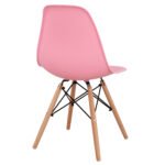 ΚΑΡΕΚΛΑ ΜΕ ΞΥΛΙΝΑ ΠΟΔΙΑ ΚΑΙ ΚΑΘΙΣΜΑ TWIST PP ΡΟΖ HM8460.05 46x50x82 εκ. - Image 5