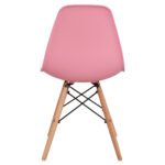 ΚΑΡΕΚΛΑ ΜΕ ΞΥΛΙΝΑ ΠΟΔΙΑ ΚΑΙ ΚΑΘΙΣΜΑ TWIST PP ΡΟΖ HM8460.05 46x50x82 εκ. - Image 6