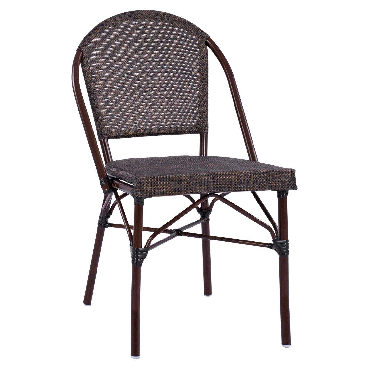 karekla-metalliki-bamboo-kafe-fb95718-54 ΚΑΡΕΚΛΑ PRETORIA ΜΕΤΑΛΛΙΚΗ BAMBOO LOOK ΚΑΦΕ HM5718 54x62x89 εκ. - Image 1