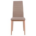 ΚΑΡΕΚΛΑ ΜΕΤΑΛΛΙΚΗ LADY HM0037.14 ΜΠΕΖ ΥΦΑΣΜΑ ΜΕΤΑΛΛΙΚΟ ΣΚΕΛΕΤΟ K/D 40x48x95 εκ. - Image 3