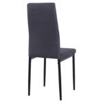 ΚΑΡΕΚΛΑ ΜΕΤΑΛΛΙΚΗ LADY HM0037.20 ΓΚΡΙ ΥΦΑΣΜΑ ΜΕΤΑΛΛΙΚΟ ΣΚΕΛΕΤΟ K/D 40x48x95 - Image 5