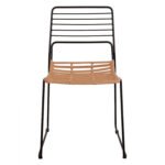 ΚΑΡΕΚΛΑ ΜΕΤΑΛΛΙΚΗ ALLEGRA HM5694 ΜΕ WICKER ΜΠΕΖ 51x54x83Υ εκ. - Image 3