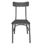 ΚΑΡΕΚΛΑ ΜΕΤΑΛΛΙΚΗ ΜΕ ΛΑΜΑΡΙΝΑ ΑΝΘΡΑΚΙ 499-Η/Β 38X48X86 εκ - Image 2