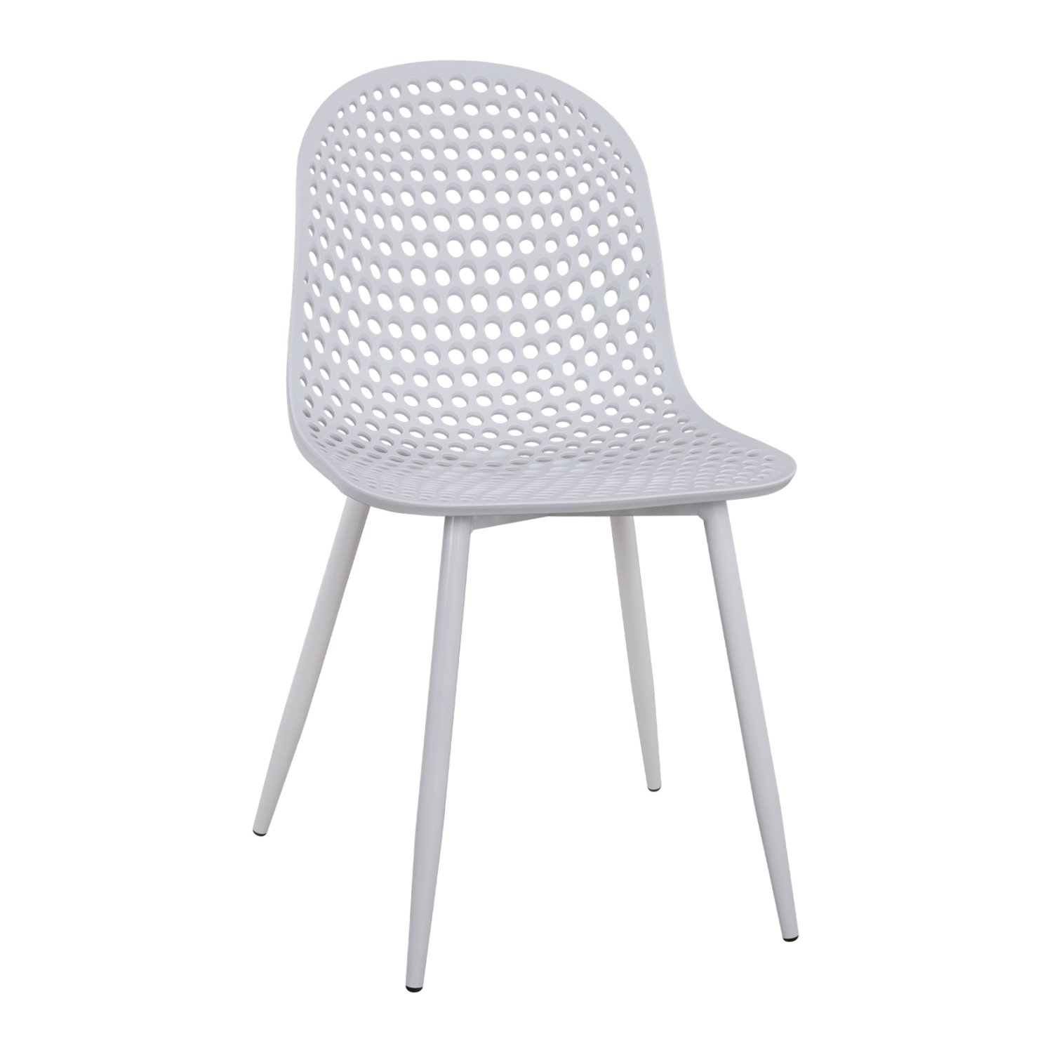 karekla-polypropylenioy-fb9851201-leyko- ΚΑΡΕΚΛΑ ΠΟΛΥΠΡΟΠΥΛΕΝΙΟΥ MILANA HM8512.01 ΛΕΥΚΟ ΜΕ ΜΕΤΑΛΛΙΚΑ ΠΟΔΙΑ 45X51X84Υ εκ. - Image 1