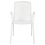 ΚΑΡΕΚΛΑ ΠΟΛΥΘΡΟΝΑ ΜΕΤΑΛΛΙΚΗ ΛΕΥΚΗ ELIJAH HM5005.02 54x62x89Υ ΕΚ. - Image 3