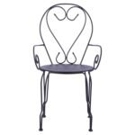 ΚΑΡΕΚΛΑ ΠΟΛΥΘΡΟΝΑ ΜΕΤΑΛΛΙΚΗ AMORE ΜΑΥΡΗ HM5008.11 49x48x90 εκ. - Image 3