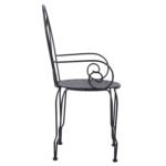 ΚΑΡΕΚΛΑ ΠΟΛΥΘΡΟΝΑ ΜΕΤΑΛΛΙΚΗ AMORE ΜΑΥΡΗ HM5008.11 49x48x90 εκ. - Image 4