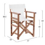 ΚΑΡΕΚΛΑ ΣΚΗΝΟΘΕΤΗ ΛΗΜΝΟΣ ΚΑΡΥΔΙ ΠΑΝΙ ΕΚΡΟΥ TEXTILENE HM10368.60 57X54X88,5 εκ. - Image 2