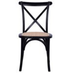 ΚΑΡΕΚΛΑ OWEN ΣΤΟΙΒΑΖΟΜΕΝΗ ΞΥΛΙΝΗ ΟΞΙΑ ΜΑΥΡΟ ΜΑΤ ΜΕ ΧΙΑΣΤΙ ΠΛΑΤΗ HM8575.02 45x55,5x90Yεκ - Image 3