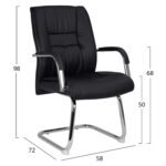 ΠΟΛΥΘΡΟΝΑ ΣΥΝΕΡΓΑΣΙΑΣ ANGEE HM1107.01 ΣΕ ΧΡΩΜΑ ΜΑΥΡΟ 58Χ72Χ98Yεκ. - Image 2