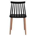 ΚΑΡΕΚΛΑ ΤΡΑΠΕΖΑΡΙΑΣ HM8052.02 VANESSA ΜΑΥΡΗ ΜΕ ΜΕΤΑΛΛΙΚΑ ΠΟΔΙΑ 43x46,5x82 εκ. - Image 6