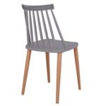 ΚΑΡΕΚΛΑ ΤΡΑΠΕΖΑΡΙΑΣ HM8052.10 VANESSA ΓΚΡΙ ΜΕ ΜΕΤΑΛΛΙΚΑ ΠΟΔΙΑ 43x46,5x82 εκ. - Image 5