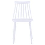 ΚΑΡΕΚΛΑ ΤΡΑΠΕΖΑΡΙΑΣ HM8052.11 VANESSA ΛΕΥΚΗ ΜΕ ΜΕΤΑΛΛΙΚΑ ΠΟΔΙΑ ΛΕΥΚΑ 43x46,5x82 εκ. - Image 3