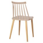 ΚΑΡΕΚΛΑ ΤΡΑΠΕΖΑΡΙΑΣ HM8052.25 VANESSA ΚΑΠΟΥΤΣΙΝΟ ΜΕ ΜΕΤΑΛΛΙΚΑ ΠΟΔΙΑ 42,5x44x81Υ εκ. - Image 5