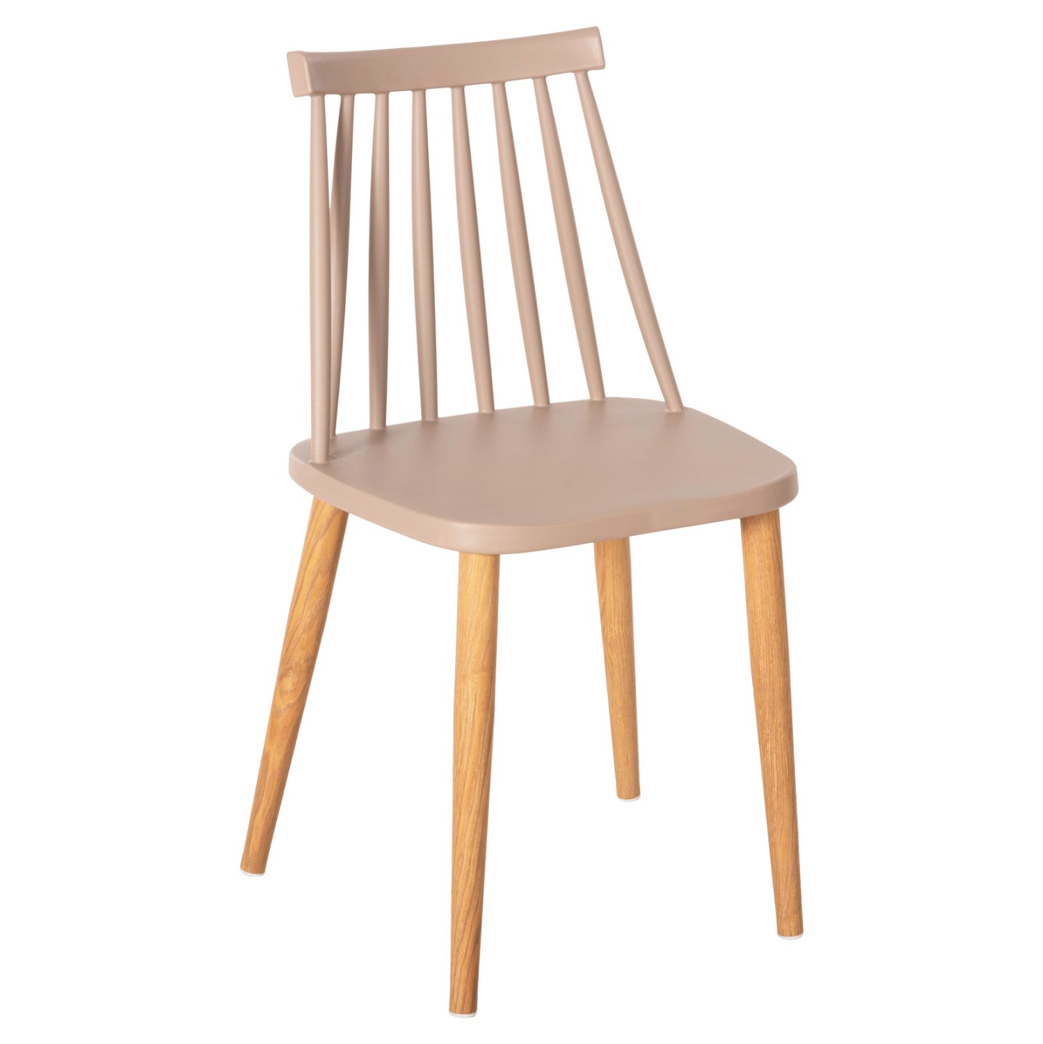 karekla-trapezarias-fb9805225-kapoytsino ΚΑΡΕΚΛΑ ΤΡΑΠΕΖΑΡΙΑΣ HM8052.25 VANESSA ΚΑΠΟΥΤΣΙΝΟ ΜΕ ΜΕΤΑΛΛΙΚΑ ΠΟΔΙΑ 42,5x44x81Υ εκ. - Image 1