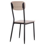 ΚΑΡΕΚΛΑ ΤΡΑΠΕΖΑΡΙΑΣ PAGET HM8373.01 SONAMA ΜΕ ΜΑΥΡΑ ΠΟΔΙΑ 40x49x87.5Y - Image 6