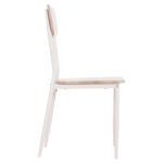 ΚΑΡΕΚΛΑ ΤΡΑΠΕΖΑΡΙΑΣ PAGET HM8373.02 SONAMA--ΛΕΥΚΑ ΜΕΤΑΛΛΙΚΑ ΠΟΔΙΑ 40x49x87,5Υεκ. - Image 4