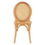 ΚΑΡΕΚΛΑ ΞΥΛΙΝΗ TINSLEY ΜΕ ΟΒΑΛ ΠΛΑΤΗ ΚΑΙ ΠΛΕΞΗ RATTAN ΣΕ ΦΥΣΙΚΗ ΑΠΟΧΡΩΣΗ HM8745.01 45x50x97 εκ. - Image 6