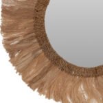 ΚΑΘΡΕΠΤΗΣ ΣΤΡΟΓΓΥΛΟΣ ΜΕ ΠΛΑΙΣΙΟ ΑΠΟ ΑΜΠΑΚΑ ΣΕ ΧΡΩΜΑ ΦΥΣΙΚΟ Φ90x4,5x90Yεκ. HM7730 - Image 3