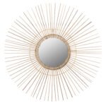 ΚΑΘΡΕΠΤΗΣ ΣΤΡΟΓΓΥΛΟΣ ΜΕ ΠΛΑΙΣΙΟ ΑΠΟ STICKS ΚΟΚΟΦΟΙΝΙΚΑ ΣΕ ΧΡΩΜΑ ΦΥΣΙΚΟ Φ85 εκ.HM7733 - Image 3