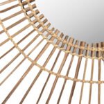 ΚΑΘΡΕΠΤΗΣ ΣΤΡΟΓΓΥΛΟΣ ΜΕ ΠΛΑΙΣΙΟ ΑΠΟ STICKS ΚΟΚΟΦΟΙΝΙΚΑ ΣΕ ΧΡΩΜΑ ΦΥΣΙΚΟ Φ85 εκ.HM7733 - Image 5