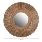 ΚΑΘΡΕΠΤΗΣ ΤΟΙΧΟΥ HM7831 ΜΕ ΠΛΑΙΣΙΟ MENDONG GRASS Φ70εκ ΣΕ ΧΡΩΜΑ ΦΥΣΙΚΟ - Image 2