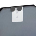 ΚΑΘΡΕΠΤΗΣ ΤΟΙΧΟΥ HM9583.01 ΟΚΤΑΓΩΝΟΣ ΣΚΕΛΕΤΟΣ ΑΛΟΥΜΙΝΙΟΥ ΜΑΥΡΟ 55,5x2,5x55,5Υεκ. - Image 5